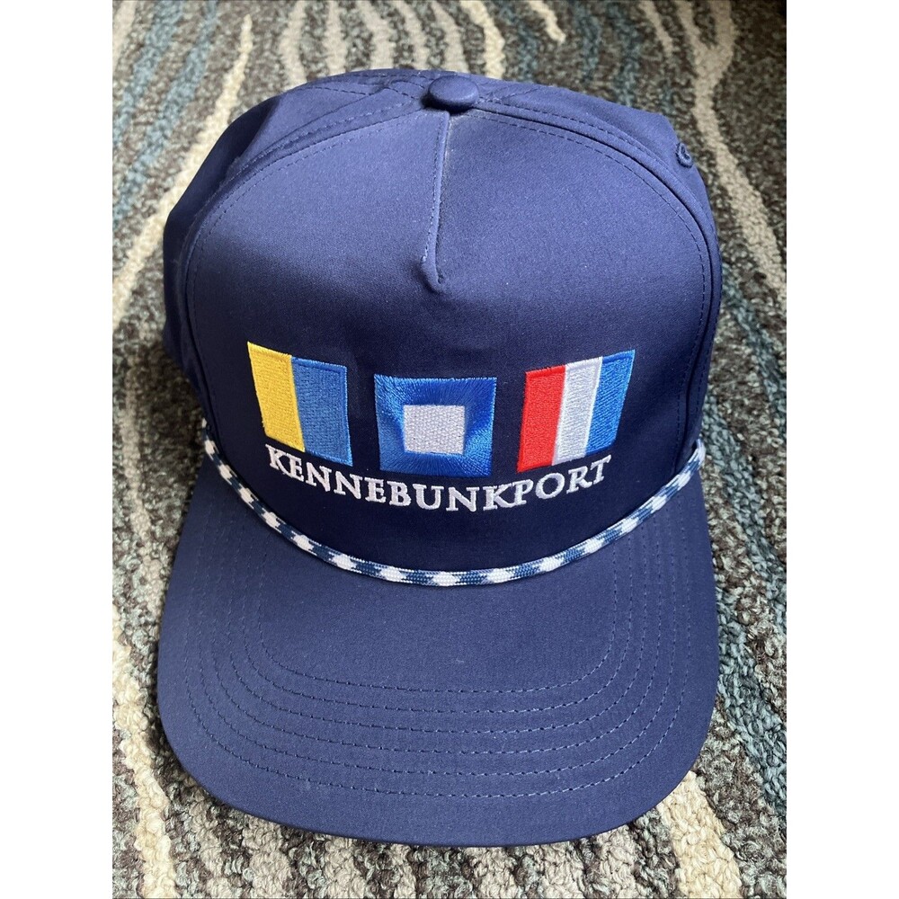 Kennebunkport Maine Hat Strap Back Cap Mariners Flag Logo - Legacy